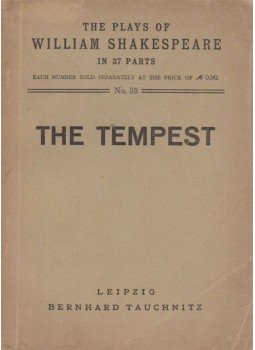 William Shakespeare - The Tempest William Shakespeare - The Tempest, Leipzig 1868 antikvár könyv