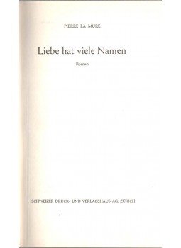 Pierre La Mure - Liebe hat viele Namen,  1964 antikvár könyv