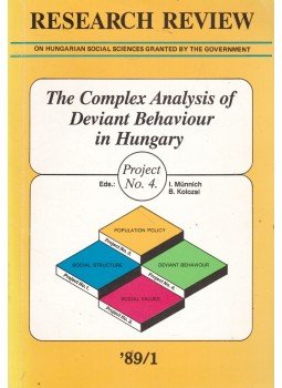 Münnich Iván (szerk.), Kolozsi Béla - Research Review '89/1 Münnich Iván (szerk.), Kolozsi Béla - Research Review '89/1, Budapest 1989 antikvár könyv