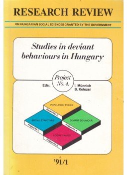 Münnich Iván (szerk.), Kolozsi Béla - Research Review '91/1 Münnich Iván (szerk.), Kolozsi Béla - Research Review '91/1, Budapest 1991 antikvár könyv
