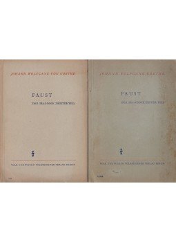 Johann Wolfgang Goethe - Faust I-II. Johann Wolfgang Goethe - Faust I-II., Berlin 1954 antikvár könyv