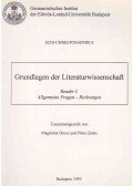 Orosz Magdolna,Zalán Péter - Grundlagen der Literaturwissenschaft - Reader I.