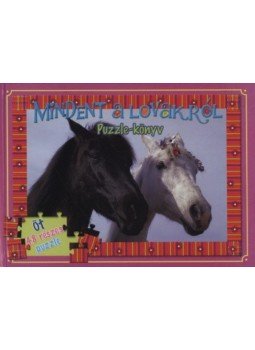  - Mindent a lovakról puzzle-könyv, null 2017 antikvár könyv