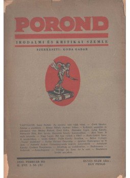 Goda Gábor - Porond II. évf. 1. sz. Goda Gábor - Porond II. évf. 1. sz., 1933 antikvár könyv