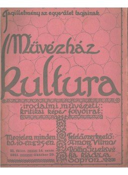 Ámon Vilmos - Kultura II. félév 14. szám,  1911 antikvár könyv