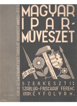 Szablya-Frischauf Ferenc - Magyar Iparművészet XXXV. évf. 9-10. szám,  1932 antikvár könyv
