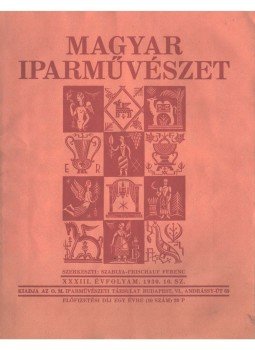 Szablya-Frischauf Ferenc - Magyar Iparművészet XXXIII. évfolyam. 1930. 10. sz.,  1930 antikvár könyv