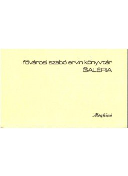  - Radóczy Mária kiállítása (meghívó),  1979 antikvár könyv