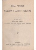 Beöthy Zsolt - Deák Ferenc második felirati beszéde
