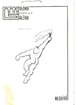  - Meghívó Bognár István Vallomások emberekről c. képkiállítására,  1983 antikvár könyv