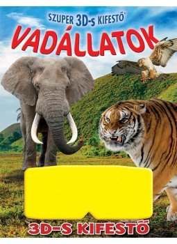 - 3D színező - Vadállatok - 3D színező - Vadállatok, null 2017 antikvár könyv