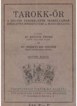 Kovács Endre, Szigetvári Zoltán - Tarokk-őr, Budapest 0 antikvár könyv