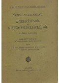 Darányi Ignácz - Törvényjavaslat a telepítésről és a birtokfeldarabolásról