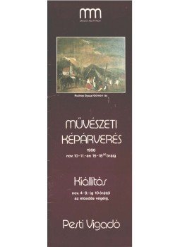 - Média Műtárgy - Művészeti képárverés - Média Műtárgy - Művészeti képárverés, 1986 antikvár könyv