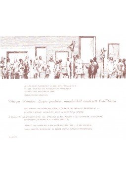  - Meghívó Varga Nándor Lajos grafikai  munkáiból rendezett kiállításra,  1966 antikvár könyv