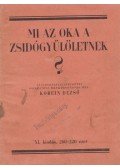 Korein Dezső - Mi az oka a zsidógyűlöletnek?