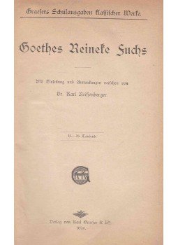 Johann Wolfgang Goethe - Reineke Fuchs Johann Wolfgang Goethe - Reineke Fuchs, Wien 0 antikvár könyv