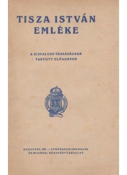  - Tisza István emléke, Budapest 1921 antikvár könyv