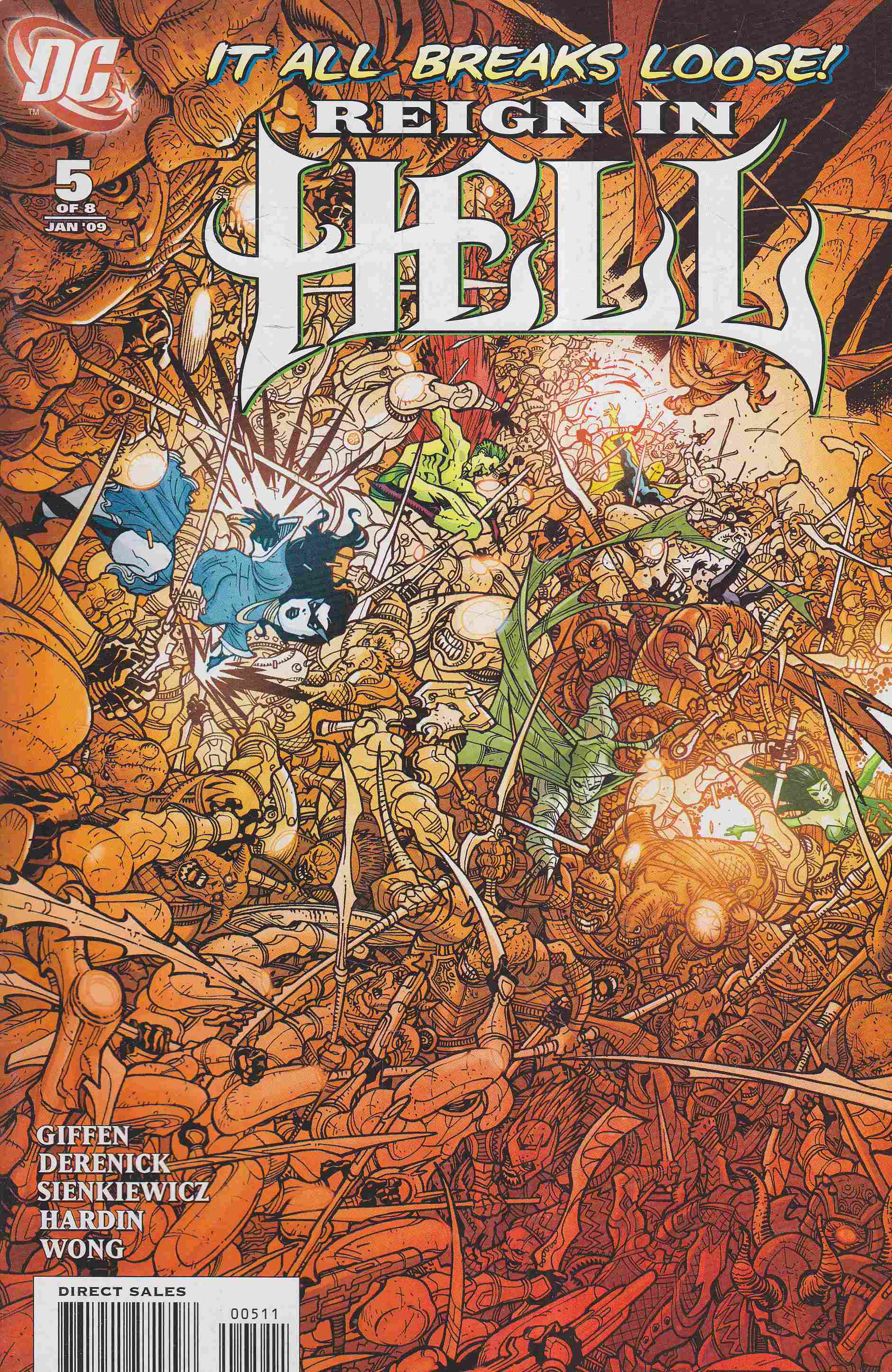 Giffen, Keith, Derenick, Tom - Reign in Hell 5. Giffen, Keith, Derenick, Tom - Reign in Hell 5., 2009 antikvár könyv