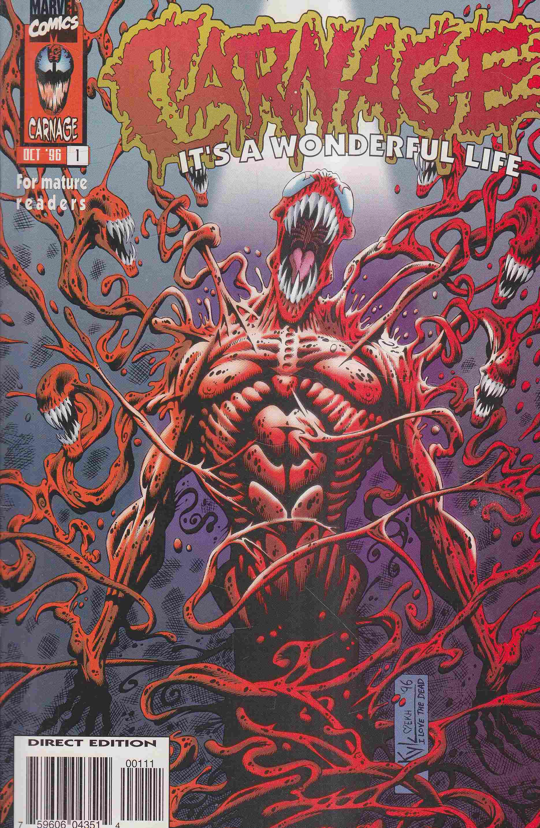 Quinn, David, Hotz, Kyle - Carnage: It's a Wonderful Life Vol. 1. No. 1. Quinn, David, Hotz, Kyle - Carnage: It's a Wonderful Life Vol. 1. No. 1., 1996 antikvár könyv