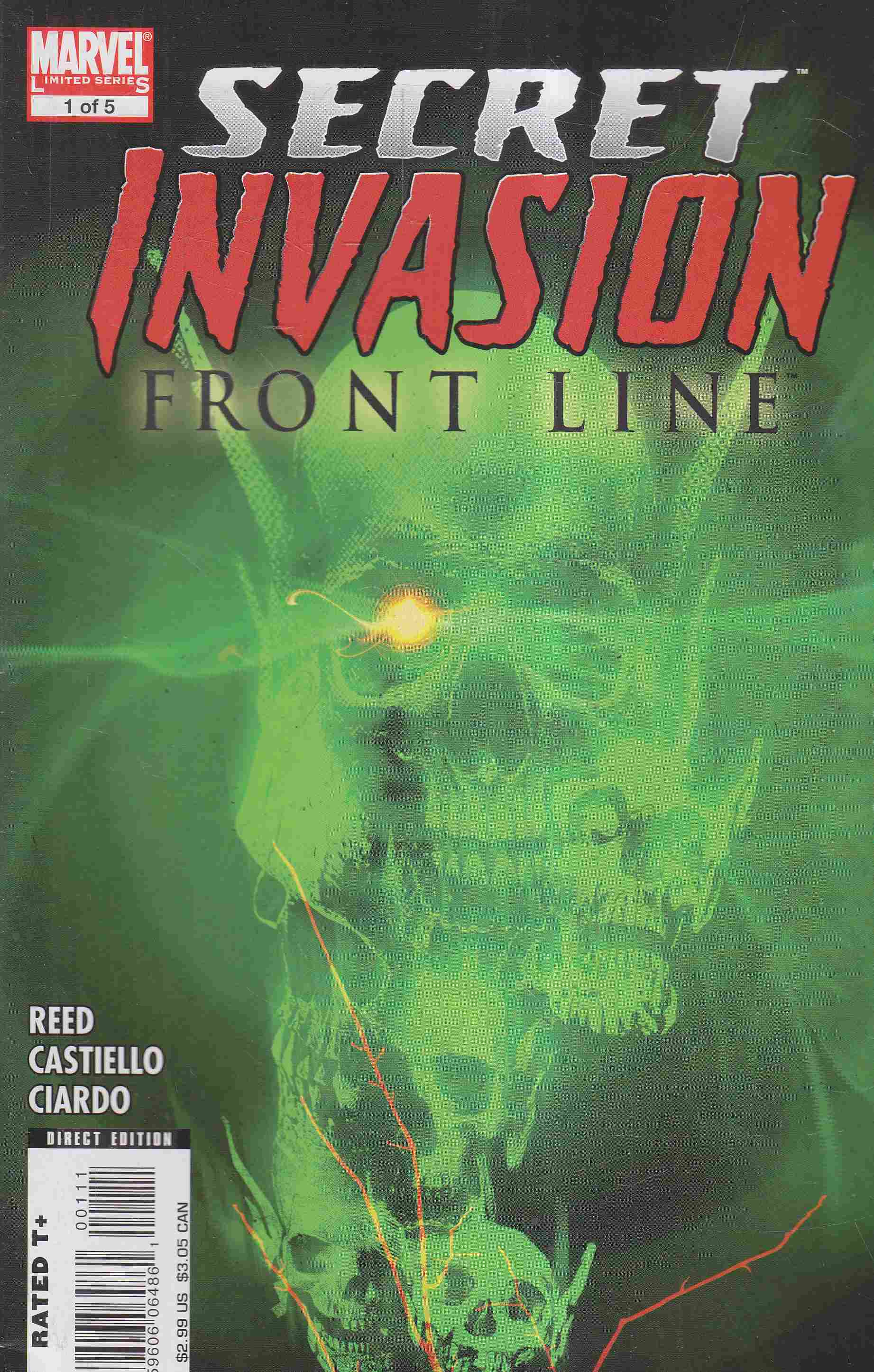 Reed, Brian, Castiello, Marco - Secret Invasion: Front Line No. 1. Reed, Brian, Castiello, Marco - Secret Invasion: Front Line No. 1., 2008 antikvár könyv