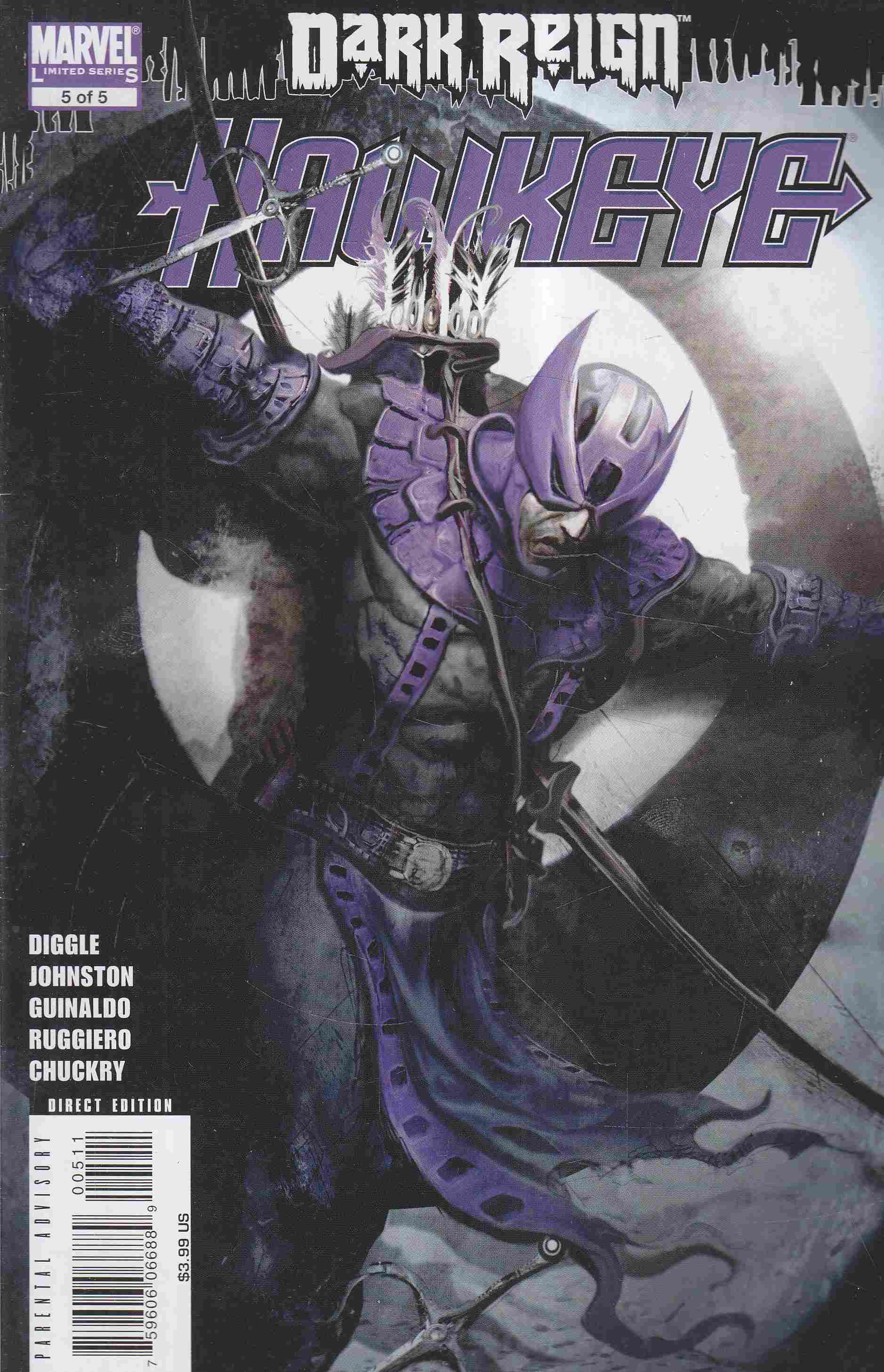 Andy Diggle, Antony Johnston, Guinaldo, Andres - Dark Reign: Hawkeye No. 5. Andy Diggle, Antony Johnston, Guinaldo, Andres - Dark Reign: Hawkeye No. 5., 2009 antikvár könyv