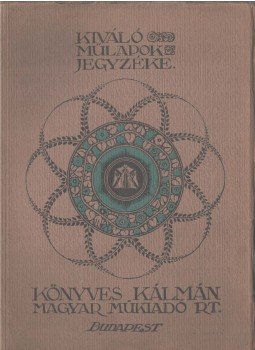  - Kiváló műlapok jegyzéke, Budapest 1913 antikvár könyv