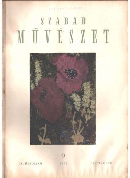  - Szabad művészet IX. évfolyam 9. szám,  1955 antikvár könyv