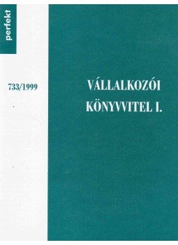 Dr. Novák Elek - Vállalkozói könyvvitel I., Budapest 1999 antikvár könyv
