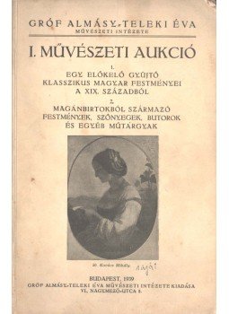  - I. Művészeti aukció, Budapest 1939 antikvár könyv