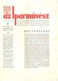 Csaba Rezső - Az Iparművész X. évf. 7. szám 1939 október