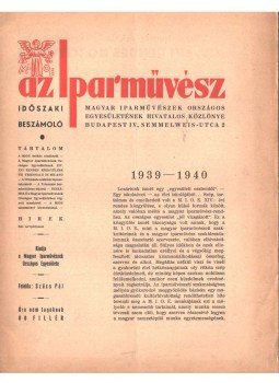  - Az Iparművész 1939-1940 (időszaki beszámoló), Budapest 1939 antikvár könyv