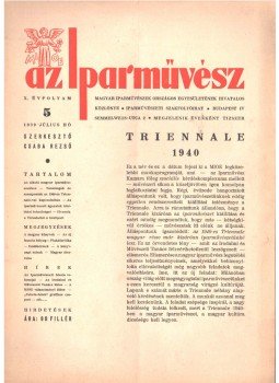 Csaba Rezső - Az Iparművész X. évf. 5. szám 1939 július,  1939 antikvár könyv