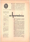 Csaba Rezső - Az Iparművész IV. évfolyam havi értesítő