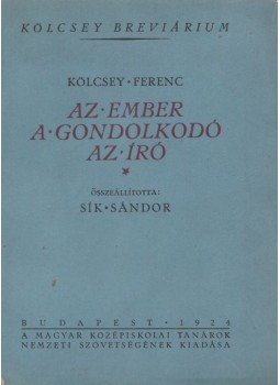 Sík Sándor - Kölcsey Ferenc, Budapest 1924 antikvár könyv