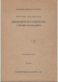 Kovács Gizella,Szabó András György - Kiegészítő olvasmányok a filozófia törzsanyagához