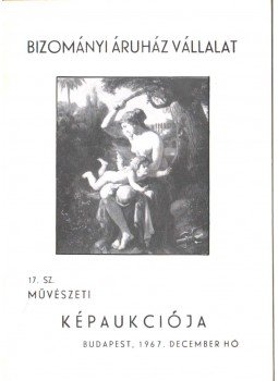  - Bizományi Áruház Vállalat 17. sz. képaukció, Budapest 1967 antikvár könyv