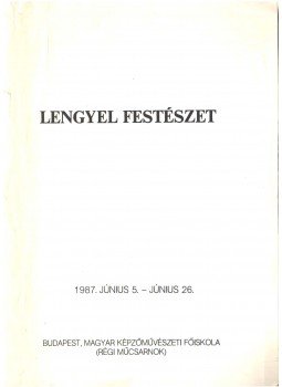  - Lengyel festészet, Budapest 1987 antikvár könyv