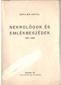Hekler Antal - Nekrológok és emlékbeszédek