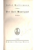 Wassermann Jakob - Der Fall Maurizius