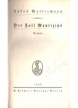 Wassermann Jakob - Der Fall Maurizius Wassermann Jakob - Der Fall Maurizius, Berlin 1928 antikvár könyv