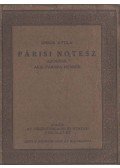 Orbók Attila - Párisi notesz