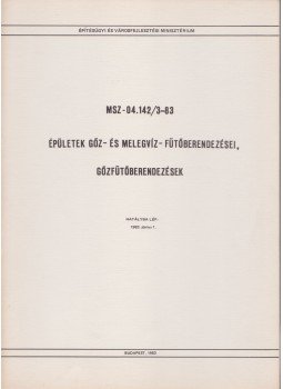  - Épületek gőz - és melegvíz - fűtőberendezései / Gőzfűtőberendezések, Budapest 1983 antikvár könyv