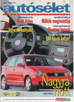 Kováts László - Autósélet 2002. március Kováts László - Autósélet 2002. március, Budapest 2002 antikvár könyv