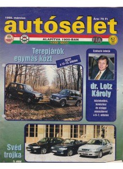 Fehér György - Autósélet 1998. március Fehér György - Autósélet 1998. március, Budapest 1998 antikvár könyv