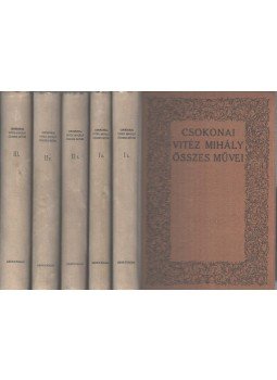 Csokonai Vitéz Mihály - Csokonai Vitéz Mihály összes művei I-III. (5 kötetben),  1922 antikvár könyv