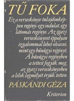 Páskándi Géza - Tű foka (dedikált) Páskándi Géza - Tű foka (dedikált), Bukarest 1972 antikvár könyv