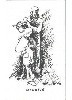  - Meghívó Réti Zoltán festőművész kiállítására,  1978 antikvár könyv