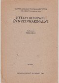 Balázs János - Nyelvi rendszer és nyelvhasználat