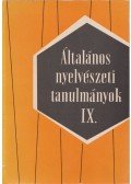 Telegdi Zsigmond,Dezső László - Általános nyelvészeti tanulmányok IX.